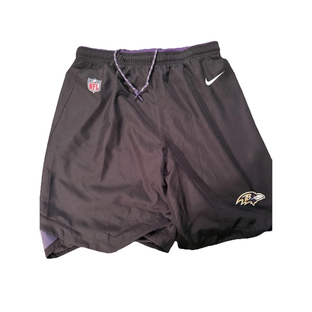 Nike Dri-fit Baltimore Ravens NFL on field shorts, black size Large